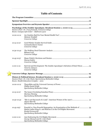 Table Of Contents - University Of South Carolina Upstate