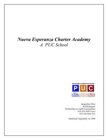 PUC Schools Nueva Esperanza Charter Academy Charter Petiti )