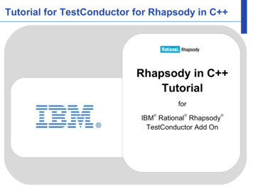 Rhapsody In C Tutorial - IBM