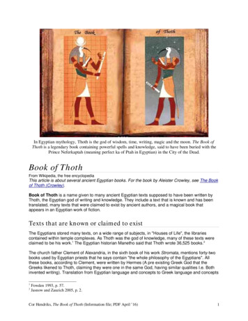 The Book Of Thoth Dossier - Rob Scholte Museum
