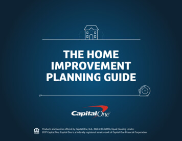 THE HOME IMPROVEMENT PLANNING GUIDE - Capital One