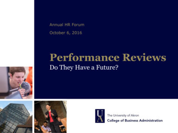 Performance Reviews - Uakron.edu