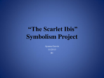 “The Scarlet Ibis” Symbolism Project