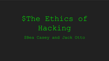  The Ethics Of Hacking - Bucknell University