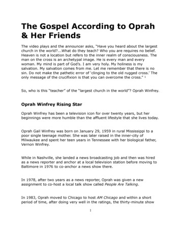 The Gospel According To Oprah & Her Friends
