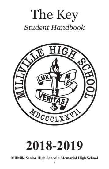 Student Handbook - Home - Millville High School
