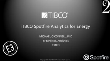 TIBCO Spotfire Analytics For Energy