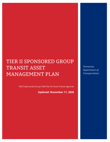 Tier II Sponsored Group TAM Plan Oct 2020 Updates - TN.gov