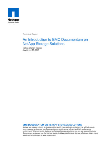 Technical Report An Introduction To EMC Documentum On .