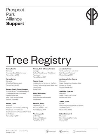 Tree Registry - Prospect Park