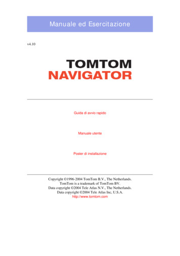 Manuale Ed Esercitazione - TomTom