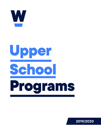 Upper School Programs - Wellington