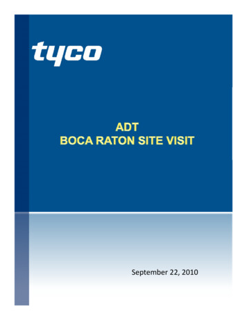9.22.10 ADT Boca Site Visit