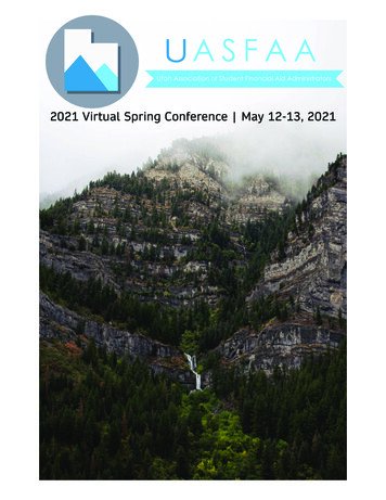 2021 Virtual Spring Conference May 12-13, 2021