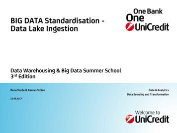 BIG DATA Standardisation - Data Lake Ingestion
