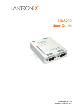 UDS200 User Guide - Lantronix