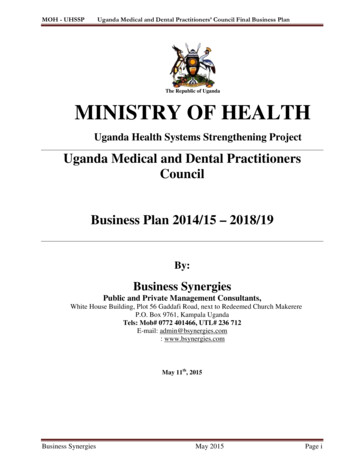 The Republic Of Uganda MINISTRY OF HEALTH