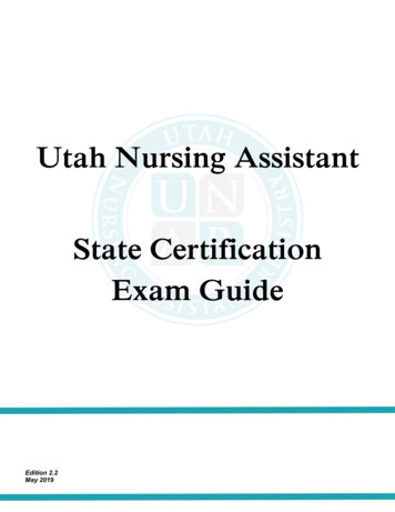 Utah Nursing Assistant State Certification Exam Guide