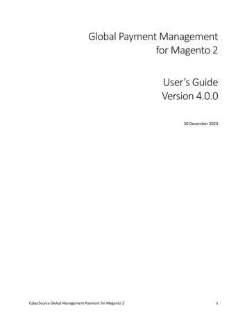 Global Payment Management For Magento 2 User’s Guide .
