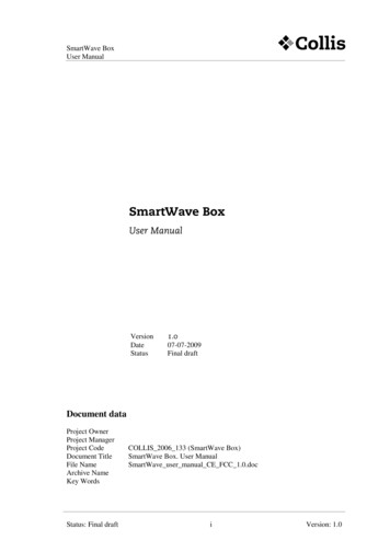SmartWave User Manual CE FCC 1