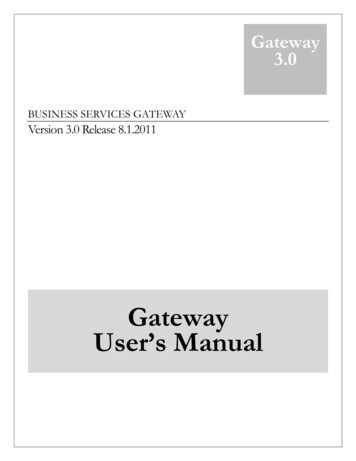 Gateway User’s Manual