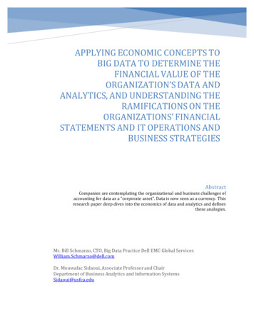 Applying Economic Concepts To Big Data To Determine The .