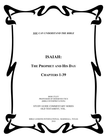 The Prophet And His Day: Isaiah - Bible 