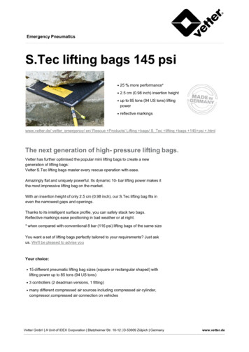 Lifting Bags 145 Psi - Rosenbauer