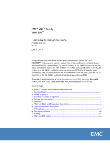 Hardware Information Guide - Storage Networks