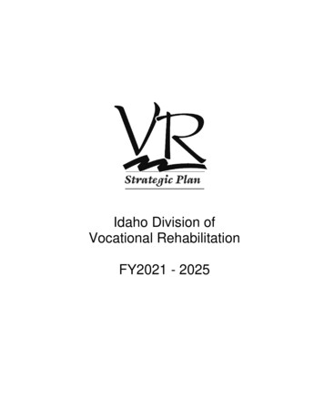 Idaho Division Of FY2021 - 2025