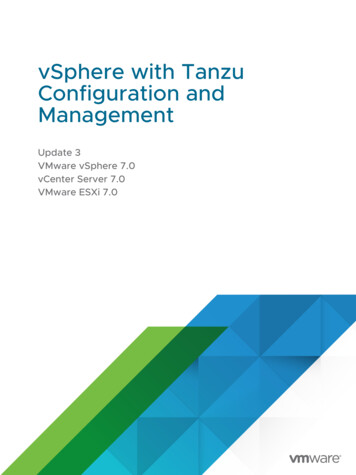 Update 3 VMware VSphere 7.0 VCenter Server 7.0 VMware ESXi 7