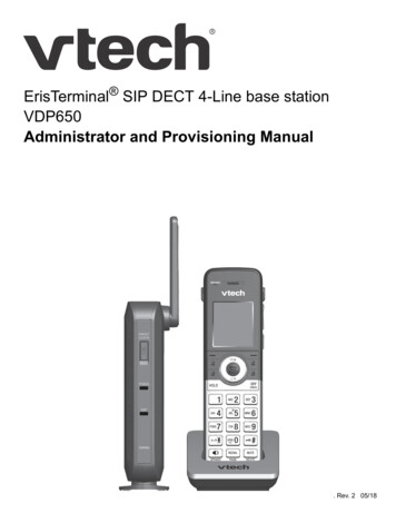 ErisTerminal VDP650 Administrator And Provisioning Manual