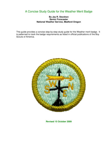 A Concise Study Guide For The Weather Merit Badge
