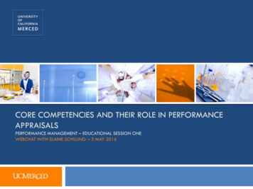 CORE COMPETENCIES AND THEIR ROLE IN PERFORMANCE 