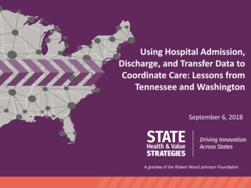 Using Hospital Admission, Discharge, And Transfer Data To .