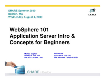 WebSphere 101 Application Server Intro & Concepts For .