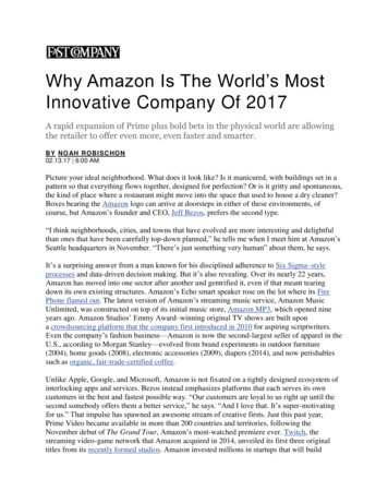 Why Amazon Is The World’s Most Innovative Company Of 