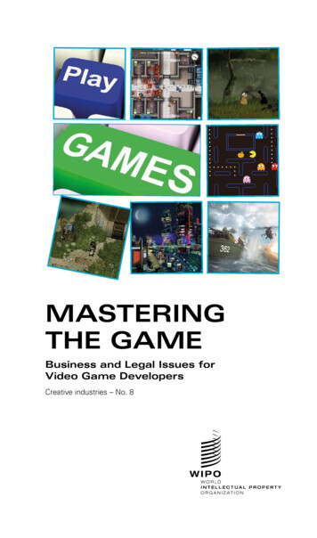 MASTERING THE GAME - WIPO