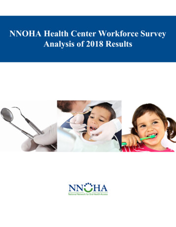 NNOHA Health Center Workforce Survey Analysis Of 2018 