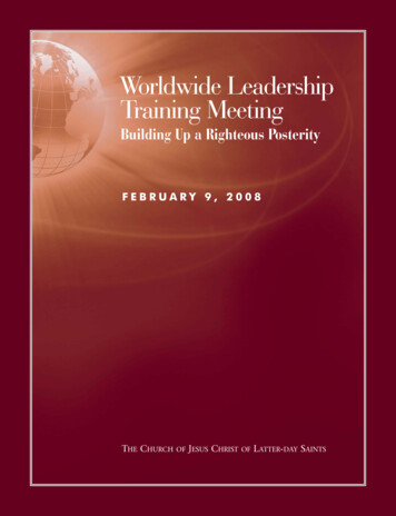 Worldwide Leadership Training Meeting