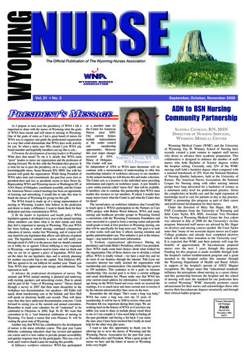 The Official Publication Of The Wyoming Nurses Association