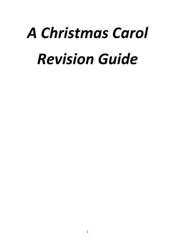 A Christmas Carol Revision Guide - Lawn Manor Academy