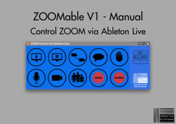 Control ZOOM Via Ableton Live