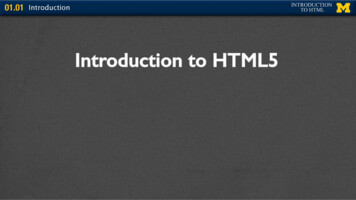 Introduction To HTML5 - WD4E
