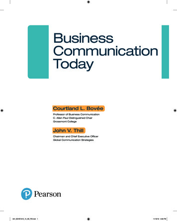 Business Communication Today - Pearson