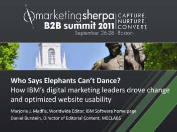 Who Says Elephants An’t Dance? How IBM’s Digital 