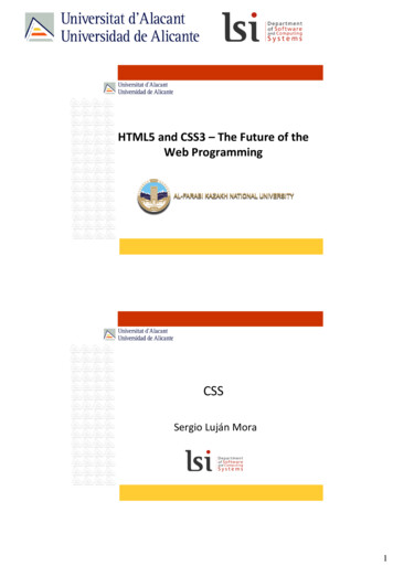 HTML5 And CSS3 The Future Of The Web Programming