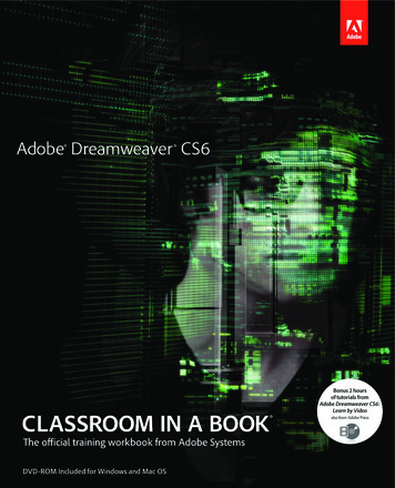 Adobe Dreamweaver CS6: Classroom In A Book