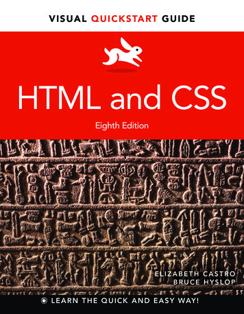 HTML And CSS - Pearsoncmg 