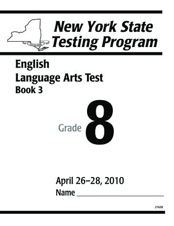 English Language Arts Test Book 3 8